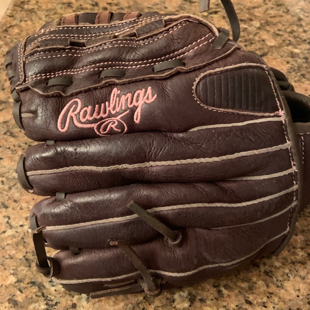 Rawlings Girl Brown Pink Softball Glove